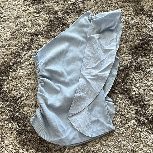 Ruffled One Shoulder Top - Picture 9 of 9